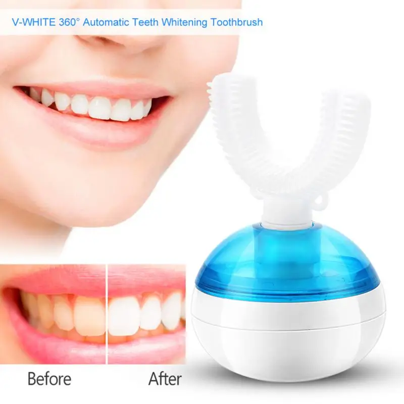 

Electric Toothbrush Ultrasonic V-shape 360 Degree Automatic Toothbrush Dental Care Wireless Charging Electric Tooth Brush