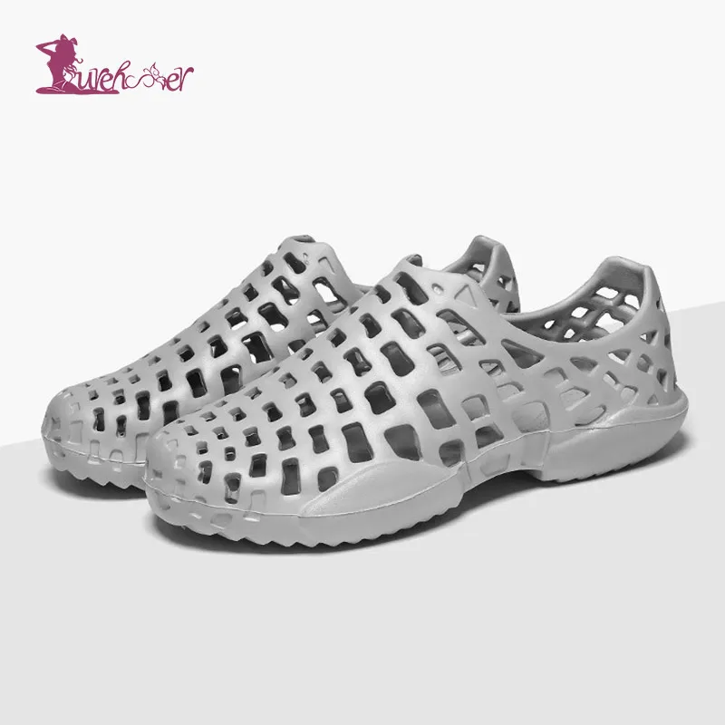 Lurehooker Holes Men Sandals Man Summer Shoes Sandals Hollow Breathable Flip Flops Croc Shoes Fashion Outdoor Beach Slippers
