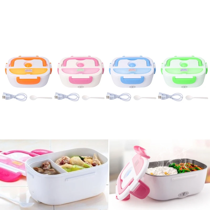 

Portable Electric Heated Food Warmer Box Container Lunch Meal Lunchbox 110V US Drop Ship De3