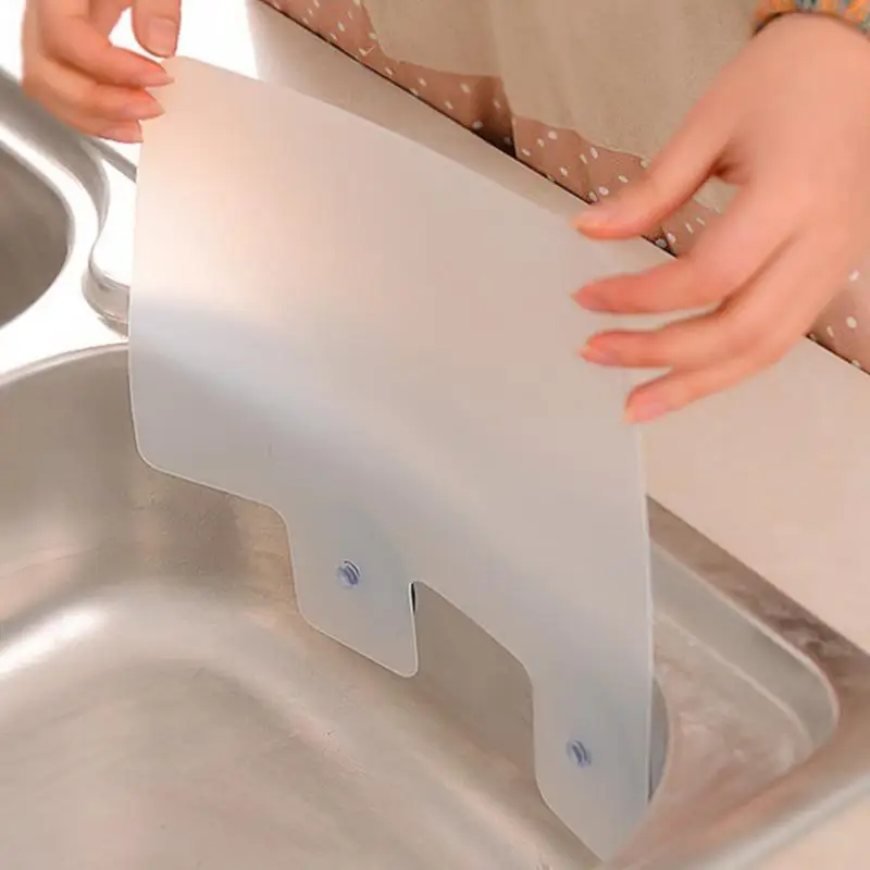 

New arrival kitchen shelf wall shelf sucker splash pool board kitchen rack sink shelf bathroom accessories water baffle