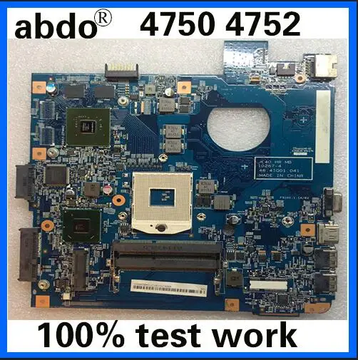 

abdo Suitable for ACER 4750 4752 4755 4352 notebook motherboard JE40 HR MB 10267-4 48.41Q01.041 PGA989 HM65 DDR3 100% test work