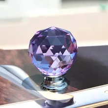 35mm Luxury Pink Clear Crystal Wine Cabinet knob Bronze Cupboard Pull Silver Zinc Dresser Drawer Wardrobe Furniture