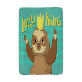 

Cute Sloth Lazy King Blanket Soft Warm Cozy Bed Couch Lightweight Polyester Microfiber Blanket