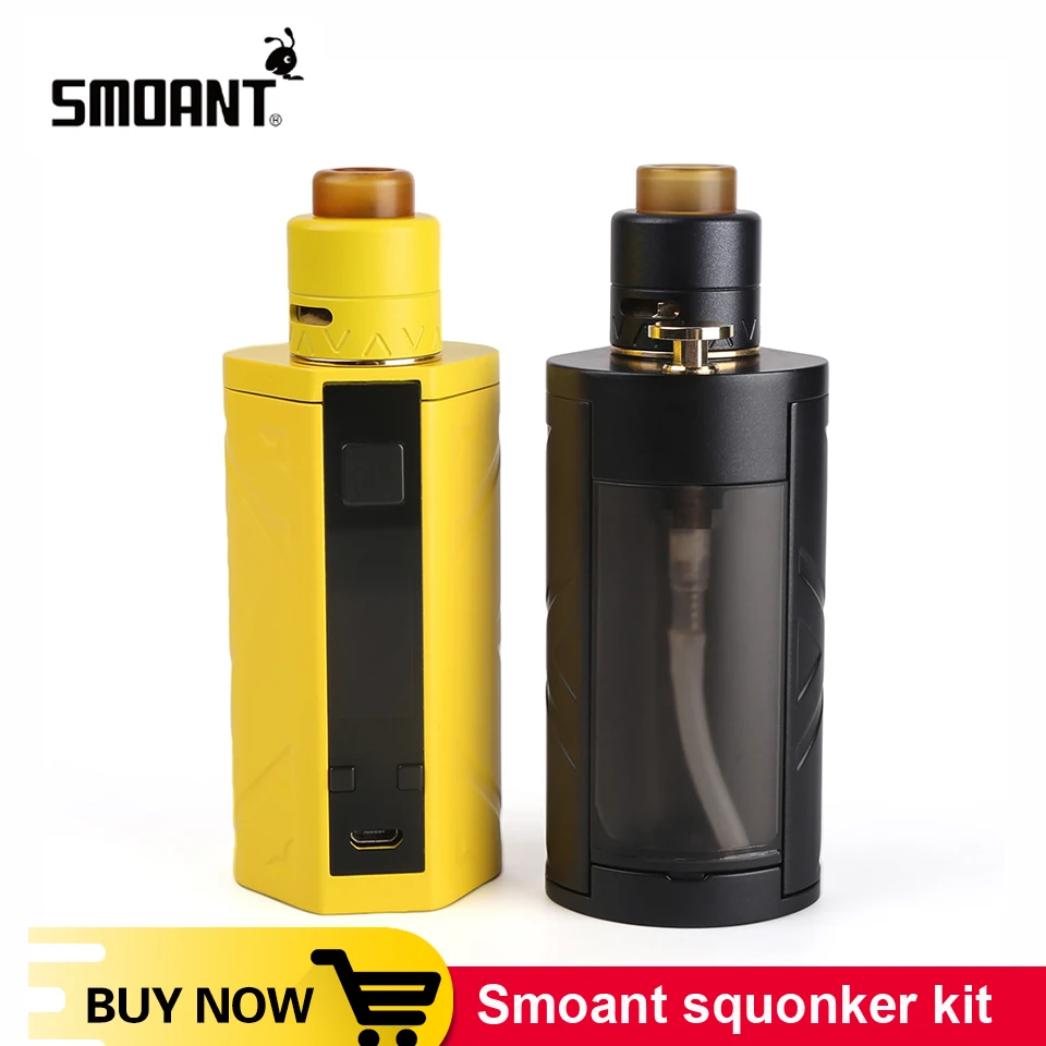 

Original Smoant Battlestar Squonker Kit 200W Squonk E-cigarette Vape with 7ml refill bottle squonker rda 0.96 inch OLED Screen