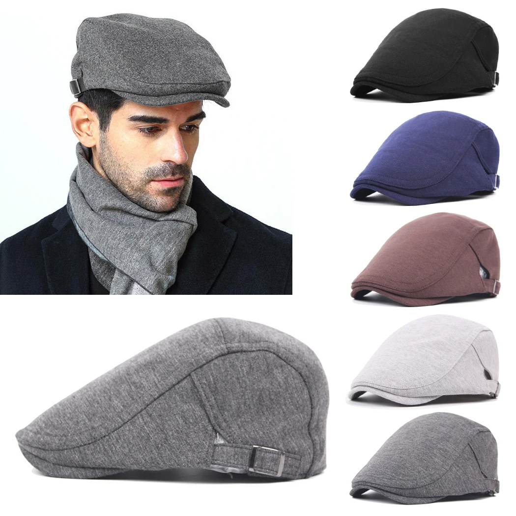 Women Men Hat Wool Beret Hat Men'S Retro Light Body Forward Hats Caps