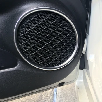 

HIGH FLYING Car Door Inner Speakers Cover Trim Decorative ABS Matte 4pcs For Toyota Prius PHV For Prius Plug-in Hybrid 2017 2018