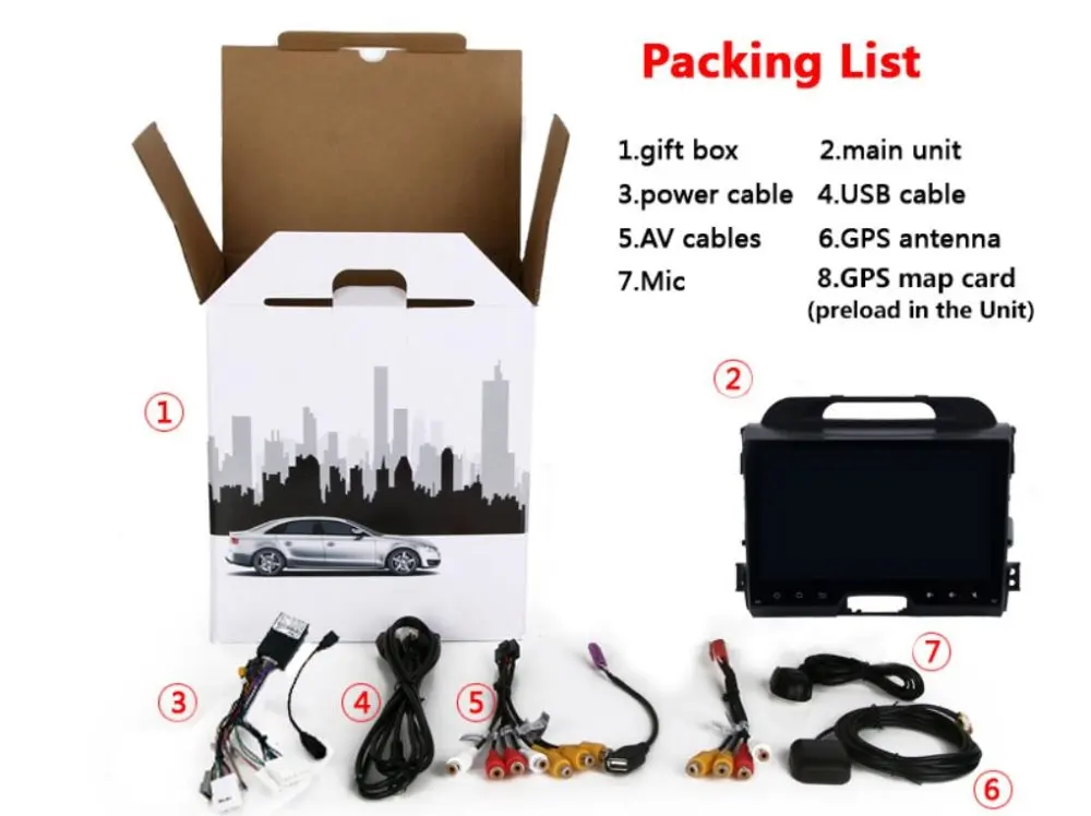 Cheap IPS 4GB Ram 8-Core 32GB Flash 9inch Android 9.0 Car Dvd Gps For Kia Sportage R SportageR2011-2016 Car Pc Multimedia Audio Radio 5