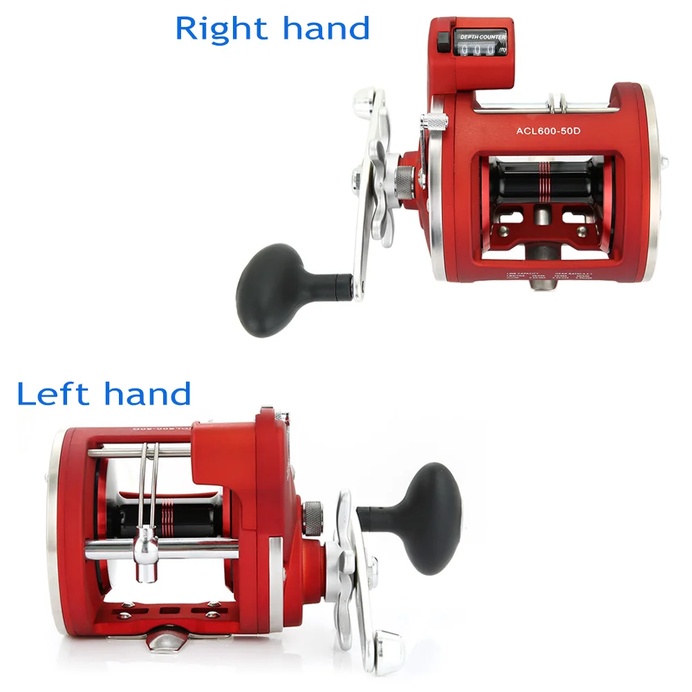 

Left / Right Hand 12 Bearings Fishing Reel with Electric Depth Counter Double Brake System Bait Casting Drum 88 B2Cshop