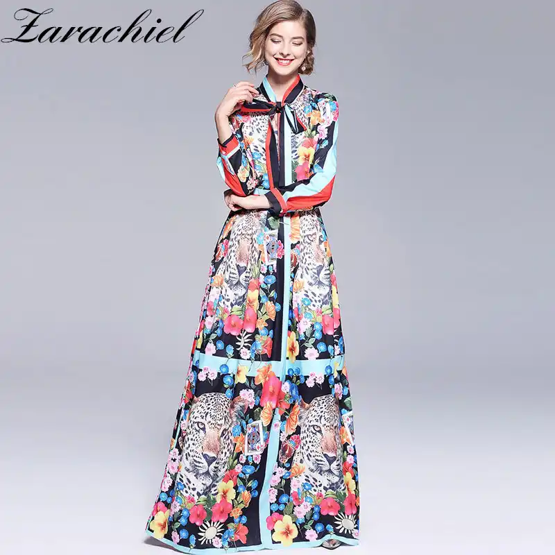 maxi dress with bow tie