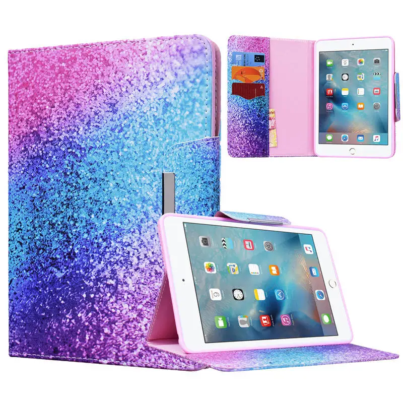 

Luxury Case For Ipad Mini 4 Cover Cute Unicorn Flamingo Bling Rainbow Marble Shockproof Magnetic Cover For iPad Mini 4 Case Capa
