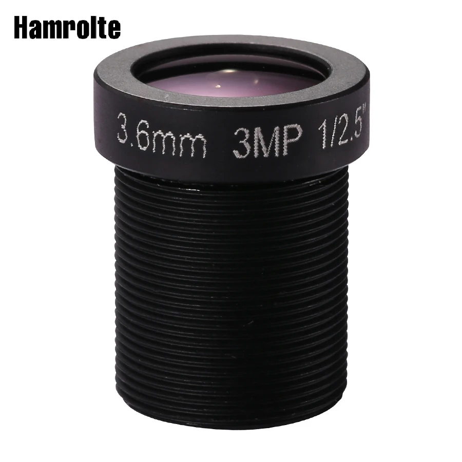 Hamrolte Объективы для видеонаблюдения 1/2. 5 "M12 MTV крепление 3mp высокое Разрешение 3.6 мм объектив ИК HD Безопасности Объективы для фотоаппаратов