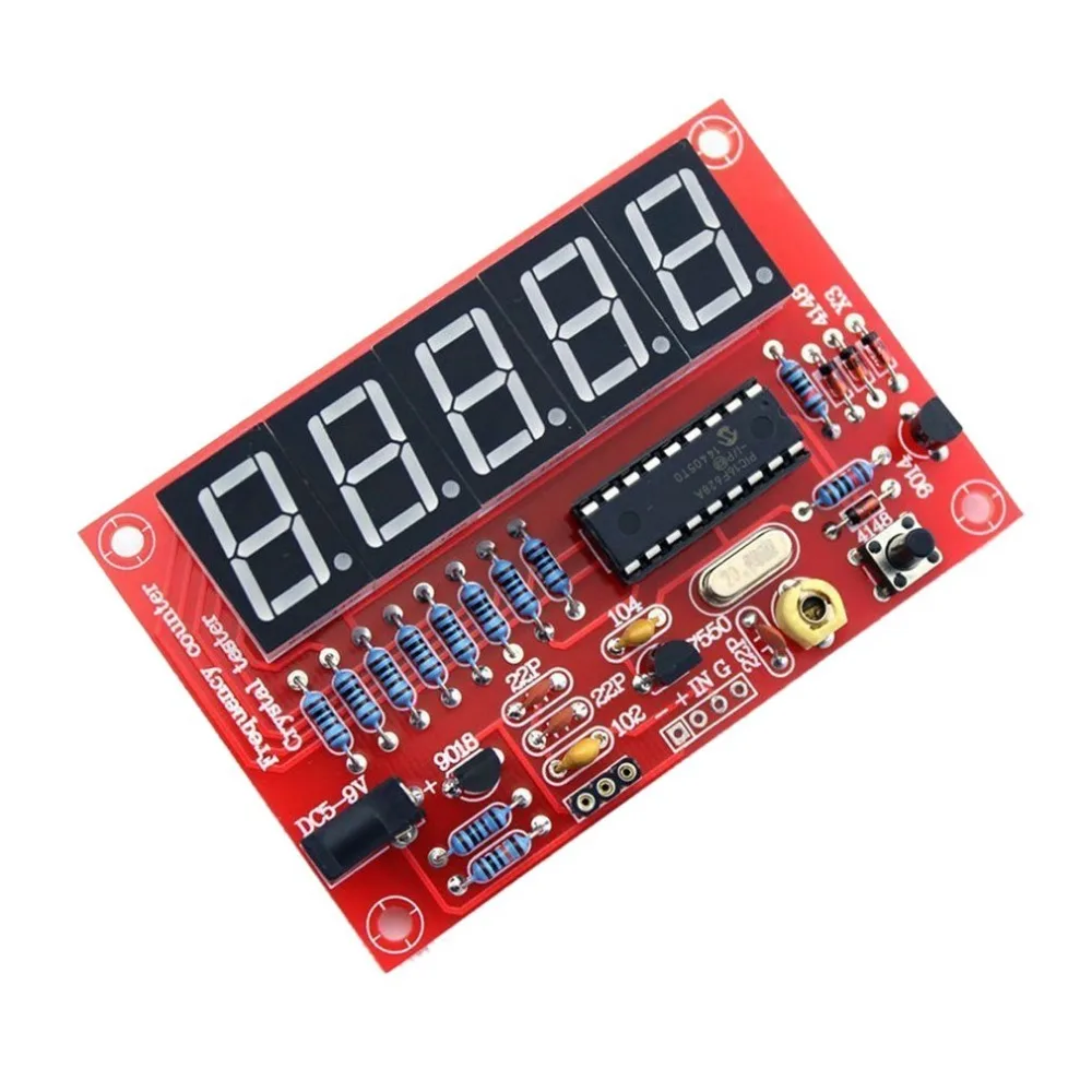 1Hz-50MHz цифровой светодиодный Кварцевый резонатор тестер счетчик частоты RF электронный DIY Наборы инструменты Модуль платы блока программного управления