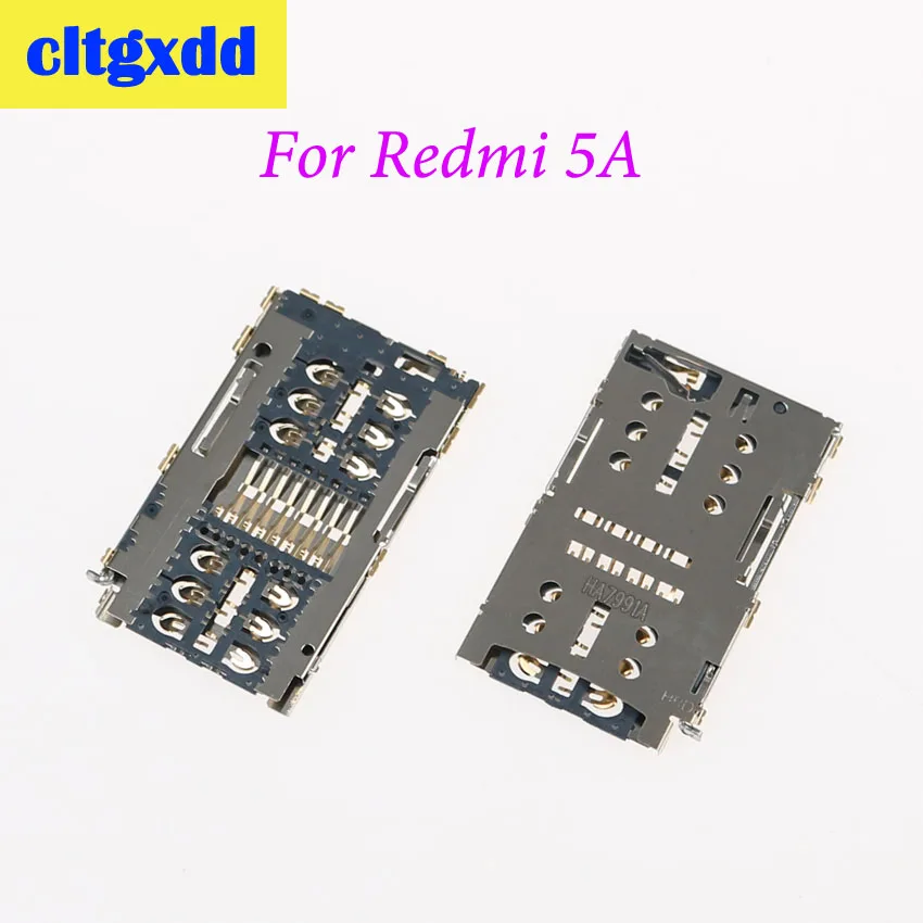 Cltgxdd для Xiaomi Redmi 5A устройство чтения SIM-карт Разъем гнездо кардридер Держатель