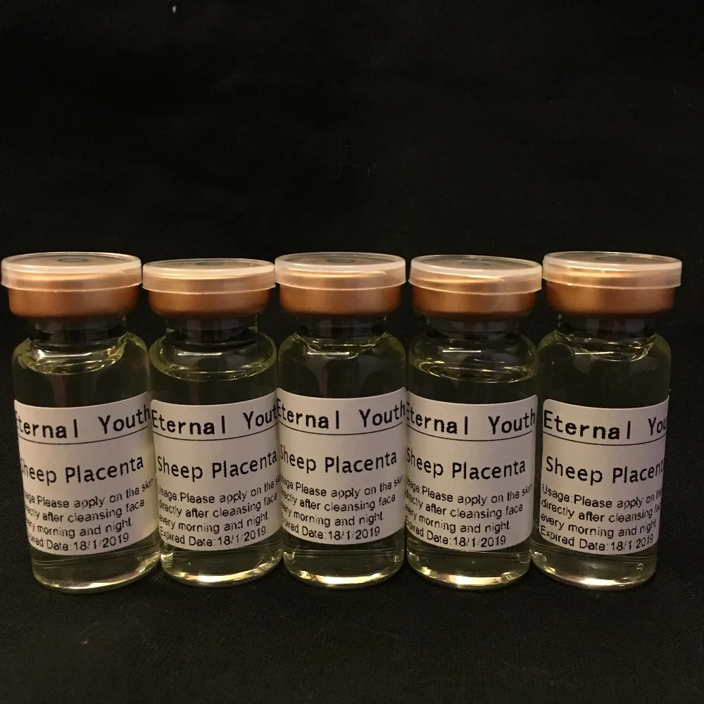 

5pcs Sheep Placenta Firming Lifting Serum Anti-wrinkle Anti-aging Skin Care 10ml *5