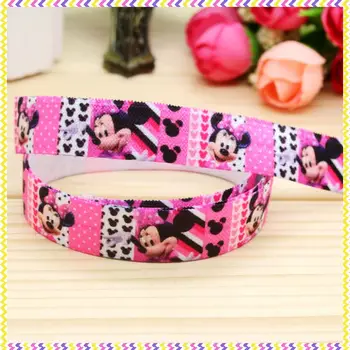 

5/8 inch Free shipping Elastic FOE minnie printed headband headwear diy hair band wholesale OEM H4444