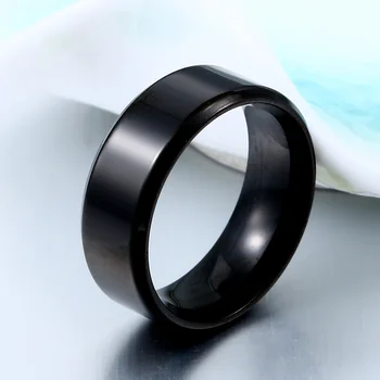 High Polished Titanium Ring