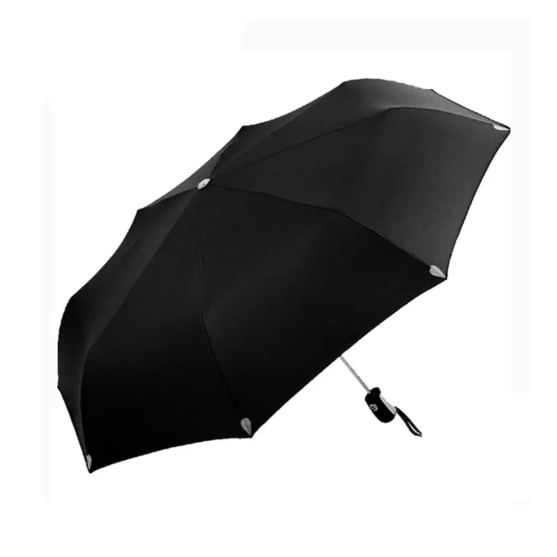 Брендовый автоматический зонт для мужчин и женщин, складной, для путешествий, модный, ветрозащитный, большая китайская корпорация, подарок для мальчиков и девочек, распродажа, Unbrellas - Цвет: Черный