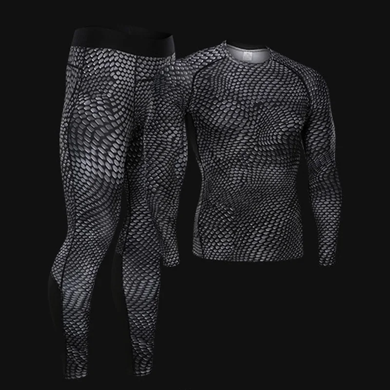 Спортивный костюм для мужчин Спортивное компрессионное белье Рашгард мужской Training брюки для девочек спортивные рубашки тренировки бег Одежда