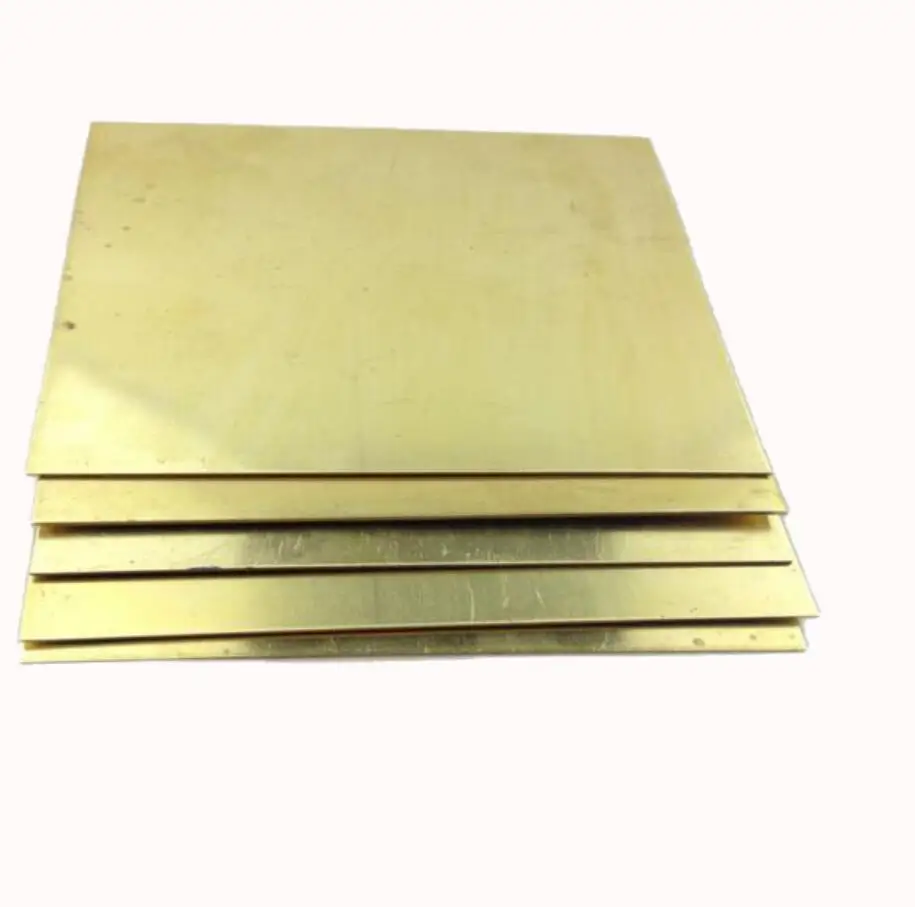 100x100x1 mm H62 high tenacity Brass Plate Building Manual material DIY