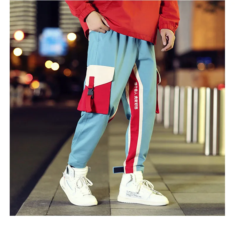 Cool Cargo Pants Men Casual Hip Hop Fashion  (2)