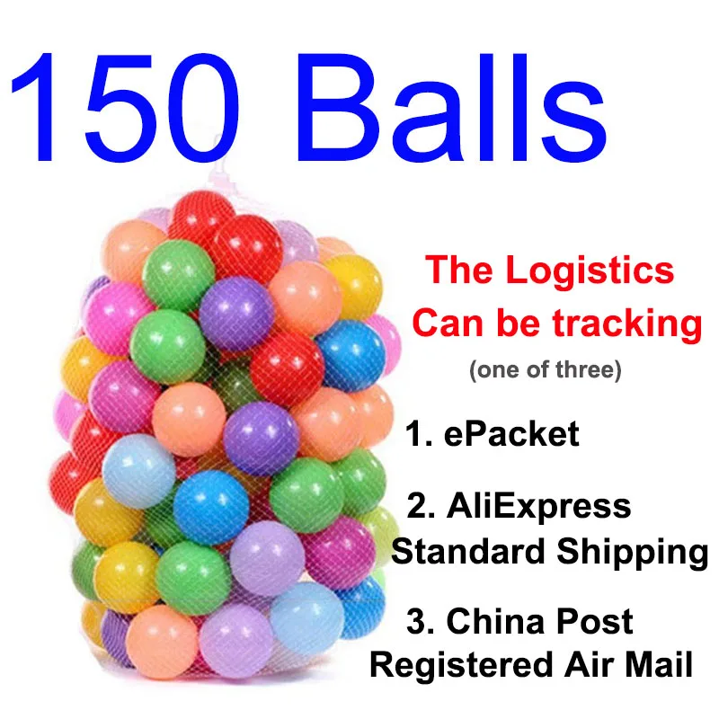 Classic 150 Balls Цветные детские пластиковые шарики, водный бассейн, Океанский волнистый мяч, детский бассейн с Баскетбольным кольцом, игровой домик, уличные палатки, игрушка HYQ2 - Цвет: Classic 150 Balls
