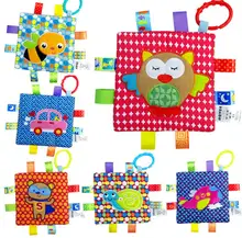 30pcs/lot Baby Infant Cute owl Plush Toy Comfort Towel with Sound Paper soft Appease Stuffed Toy Playmate Calm Doll