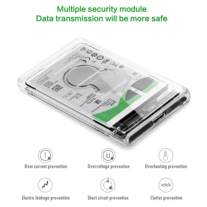 Корпус для жесткого диска 2 5 дюйма SATA к USB 3 0 SSD адаптер коробка Samsung Seagate 1 ТБ