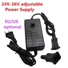 Регулируемый Питание адаптер 24 V, алюминиевая крышка, 25В 26 Вт 27 Вт 28V 29В 30V 31 32 33V 34V 35V 36V 1.5A преобразователь переменного тока в постоянный адаптер прямоугольные 2-контактный разъем