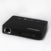 NIERBO LED Pocket Projector Home Theater Battery 1080P full hd Projector Android 3D 1280*800 Video Projector wireless HDMI USB