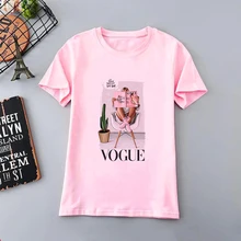 New Women's Summer Short Sleeve Ladies Clothes Vogue Princesas Pink T Shirt Harajuku Fashion Graphic Print Tees Aesthetic Tops princesas stickermania castillos de ensueno