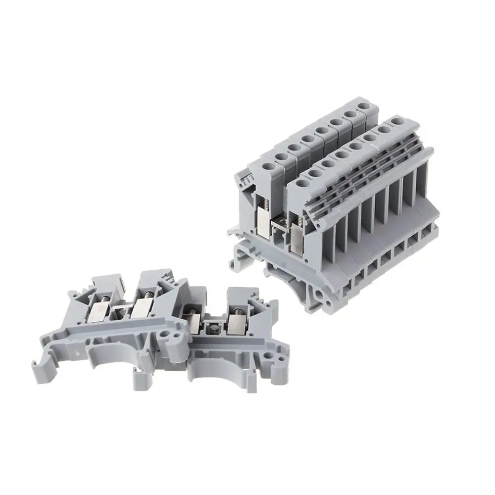 

10pcs/set UK-2.5B Terminal Block Screw General Application PCB Din Rail Wiring Termianl Connector