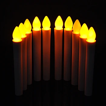 

50pcs/lot Long Pole LED Electronic Smokeless Candle Lamp Event Party Christmas Battery Hand-hold Warm White Candles Night Light