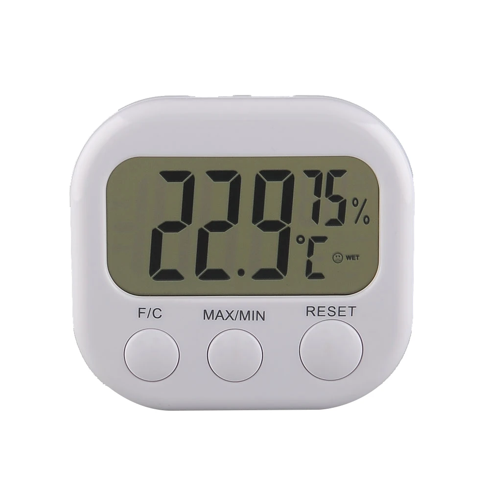 1 шт. портативный цифровой гигрометр термо термометр ЖК-дисплей белый TA668