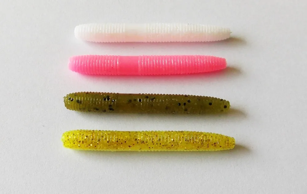 Esfishing Worms, 10 шт., 5 см/1,6 г, YMCO Stick, 2 дюйма, рыболовные приманки, мягкие силиконовые приманки, мягкие воблеры, воблеры для троллинга, морской рыбы, карпа