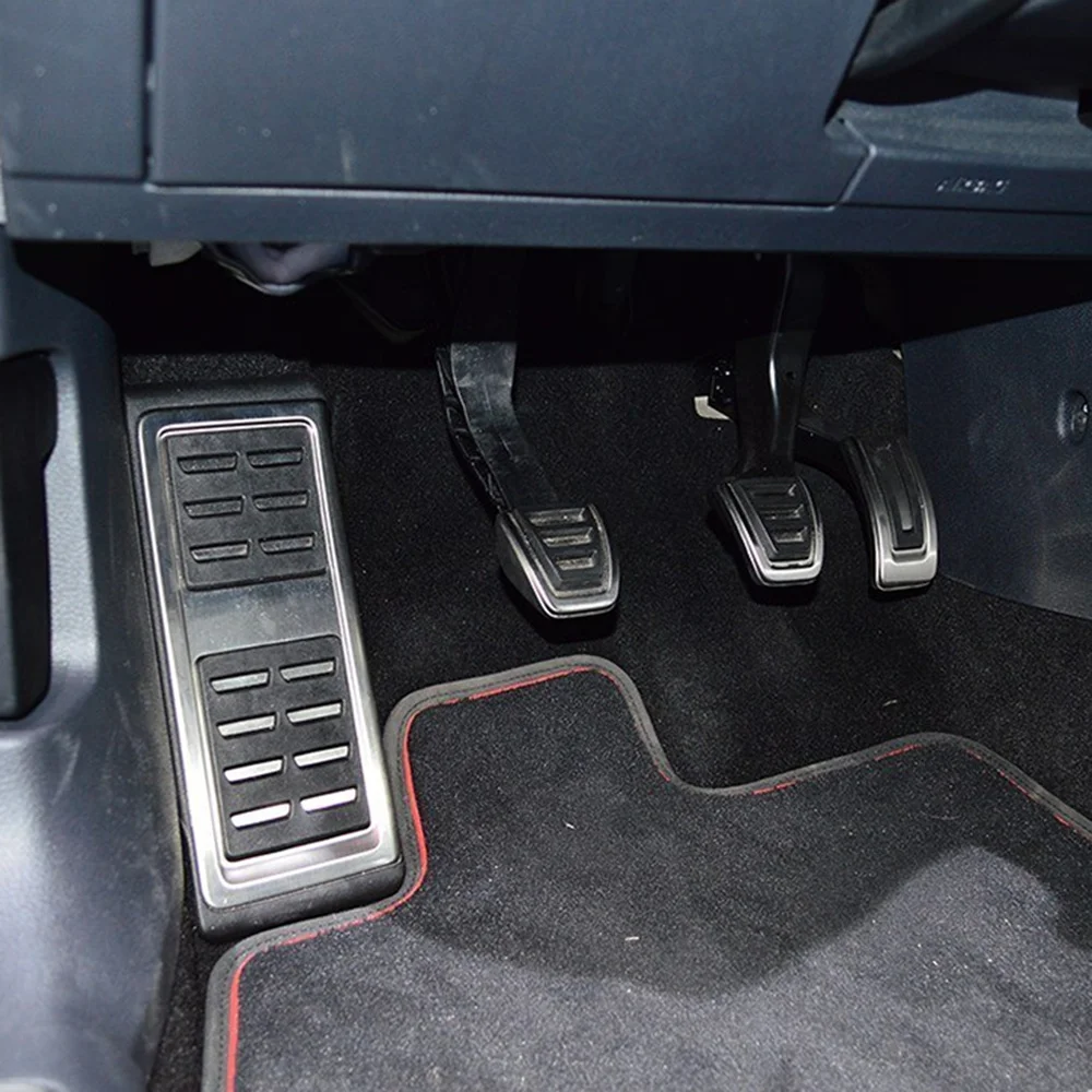 

Car Gas Clutch Brake Footrest Pedal Cover Pads Accessories for Volkswagen Passat B8 Tiguan 2017 For Seat Leon 5F MK3 Car Styling