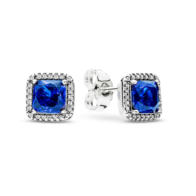 Offer 29 Styles  Infinity Stud Earring Clear CZ Fit Brand Earrings for Women Wedding Jewelry Dropshipping