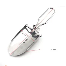 Stainless Steel Shovel Foldable Hand Shovel Garden Lawn Care Outdoor Camping Trowel Mini Portable Garden Tools