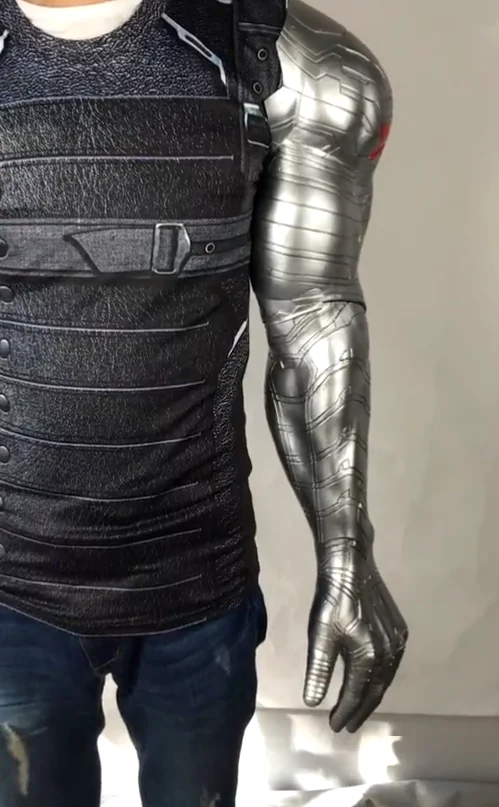 Мстители Капитан Америка Зимний Солдат Bucky Barnes роботизированное оружие Хэллоуин