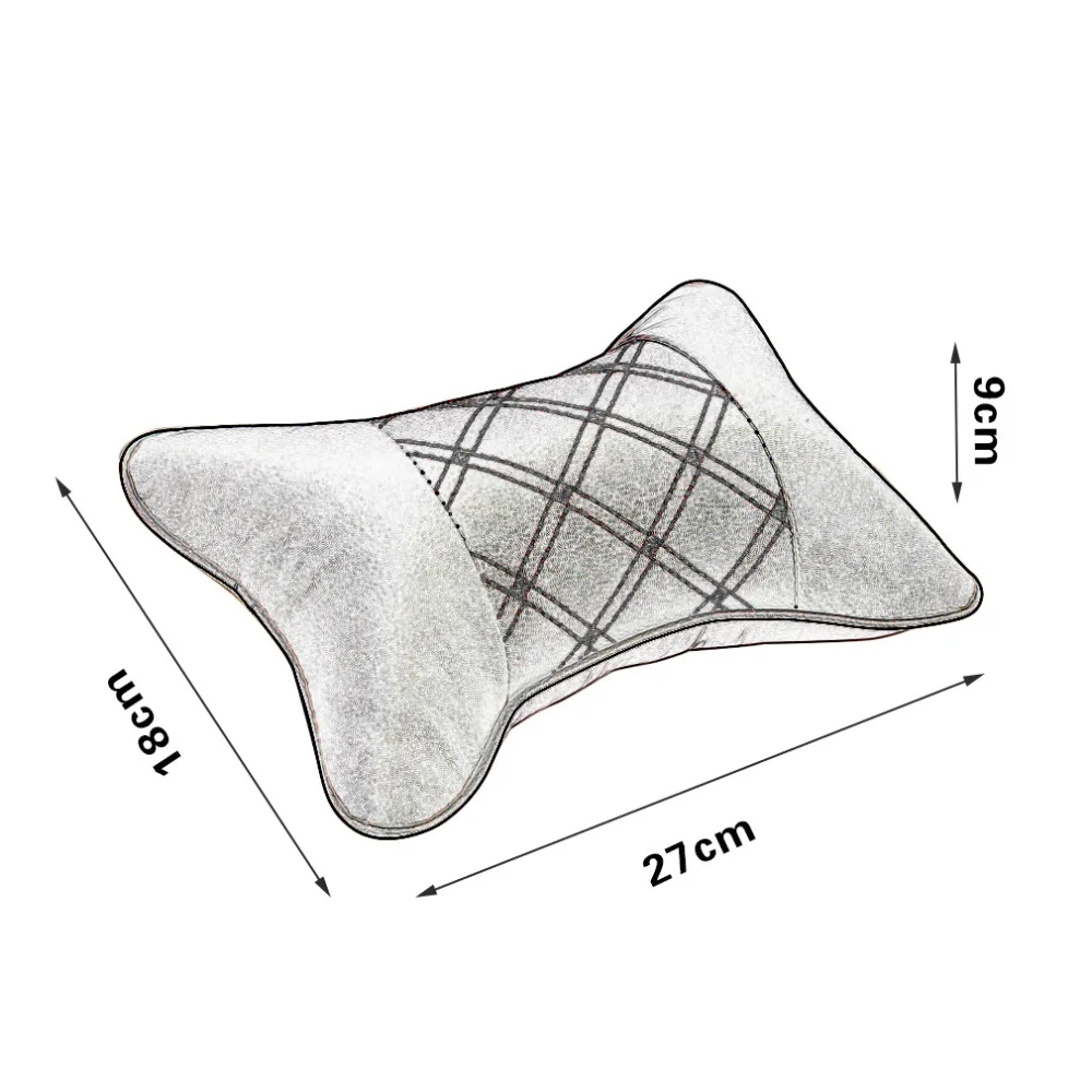 Полиуретановая и тканевая Отличная прочность, автомобильный подголовник для безопасности автомобиля, подушка для отдыха головы и шеи, универсальная, подходит для всех транспортных средств
