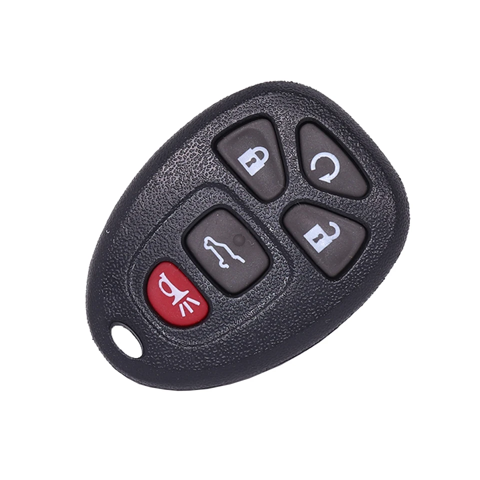 

Replacement Key Shell 5 Buttons Car Remote Start Keyless Entry Key Fob Clicker Control for GMC Chevrolet 15913415 OUC60270