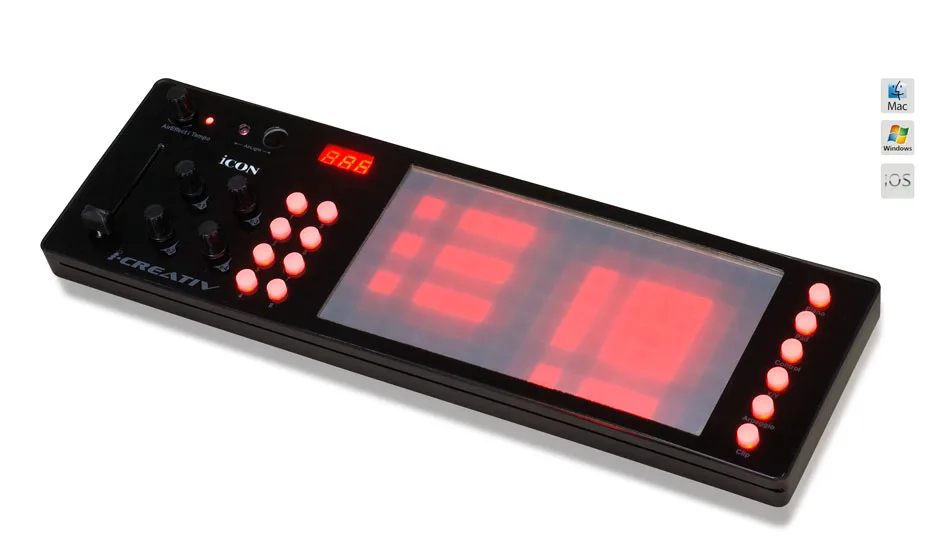 Значок iCreativ USB MIDI аудио контроллер с сенсорным экраном и airlightttm 3D эффекторный контроллер фортепианный режим
