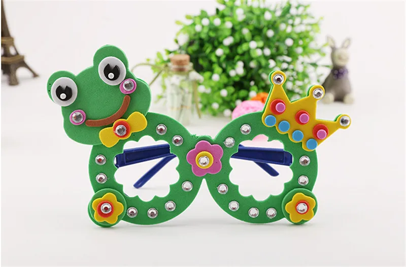 Happyxuan 8 designs/lot Kids DIY Art Craft Kits Set EVA Foam Stickers Kindergarten Creative Handmade Educational Toy Girls Gift
