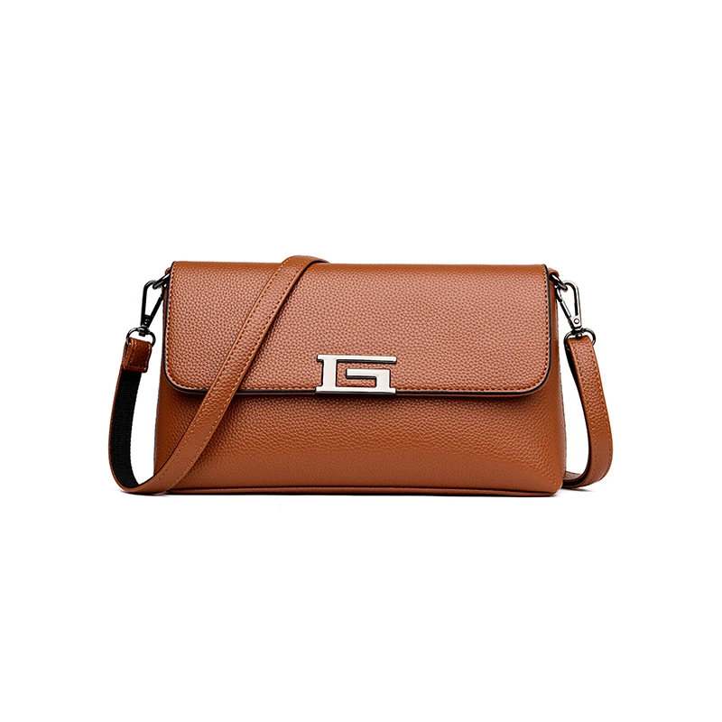 

2019 Summer Fashion Ladies Shoulder Bag Pu Flip Basic Models Wild Handbag Adjustable Shoulder Strap Messenger Bags