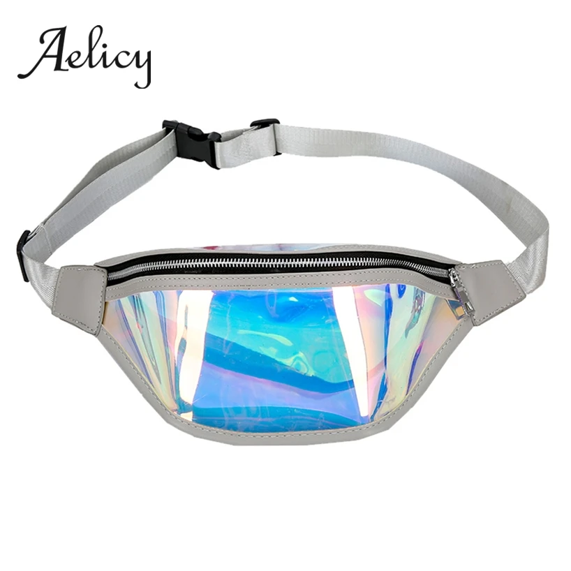 Aelicy Hip Hop Streetwear Waist Pack Laser Beach Bag Men Crossbody Belt Women Joker Riding Running Chest Bags | Багаж и сумки
