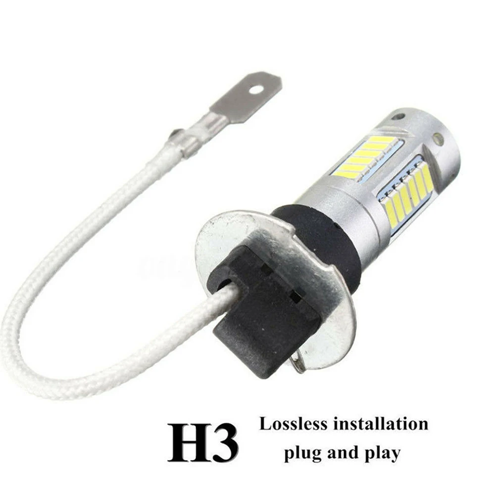 Автомобильный светодиодный противотуманный светильник H3 4014 30SMD высокое Мощность