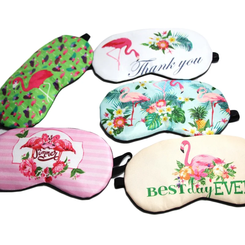 

1Pcs Sleep Eye Masks Eyeshade Face Mask Goggles Blindfold Traveling Aid Cover Lovely Pink Flamingo Practical Healthy Eyepatch