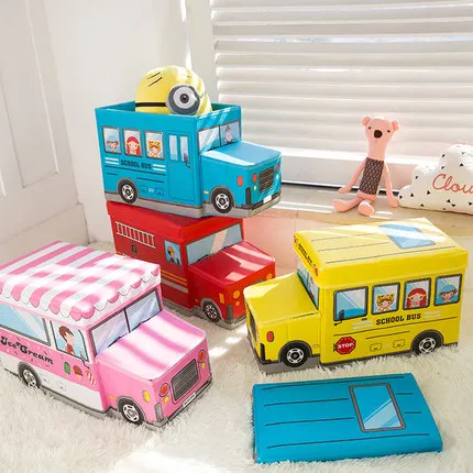 

Multi-function Box Children's Toy Storage Basket Tool Storage Kids's Chair Seat Clothes Box Baby Cartoon Cloth Storage Box
