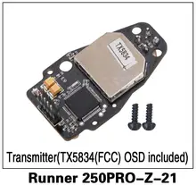 10o % Оригинал Walkera runner250 Pro GPS Радиоуправляемый квадрокоптер Запчасти передатчик (tx5834 (FCC) osd в комплекте) бегун 250pro-z-21