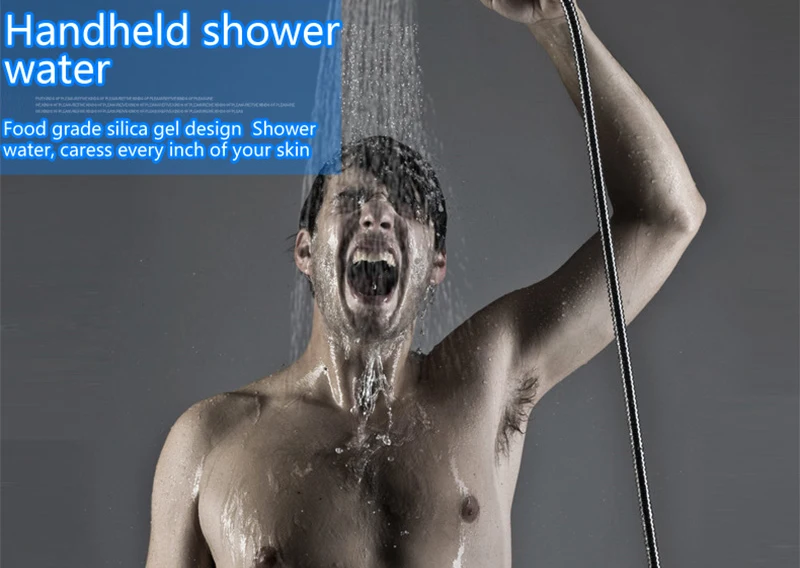 DCAN Bathroom Luxury Rain Mixer Shower Combo Set Wall Mounted 10'' Rainfall Shower Head System Polished Chrome (11)