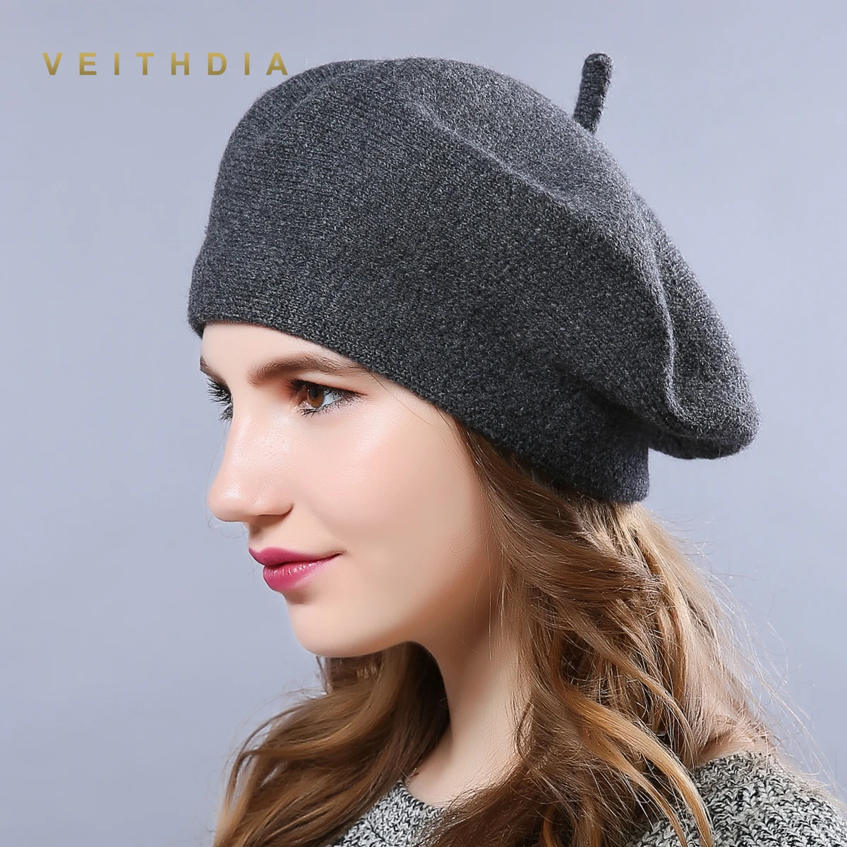 Зимняя шапка VEITHDIA береты новинка 2019 шерстяные кашемировые женские теплые